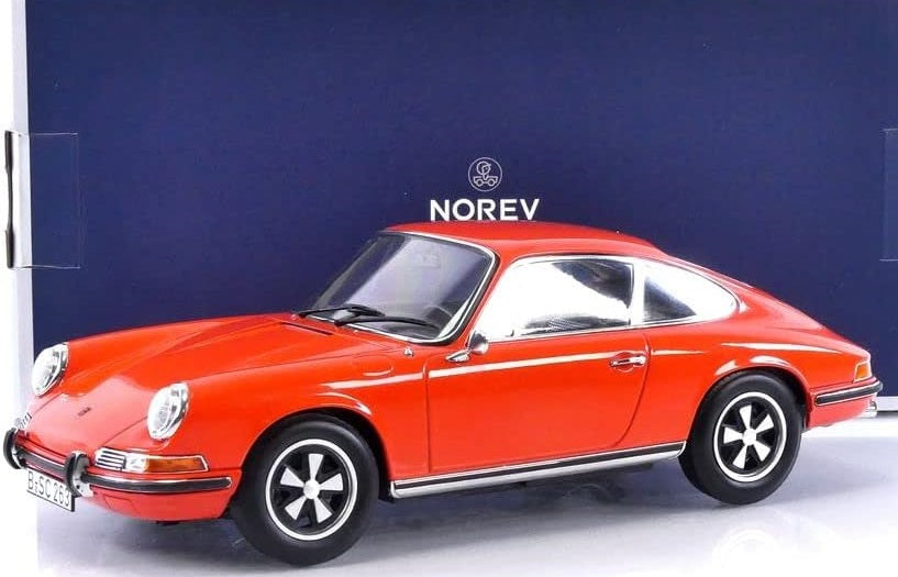 PORSCHE 911 E ORANGE 1970 1/18 Scale NOREV MTDNOR187628