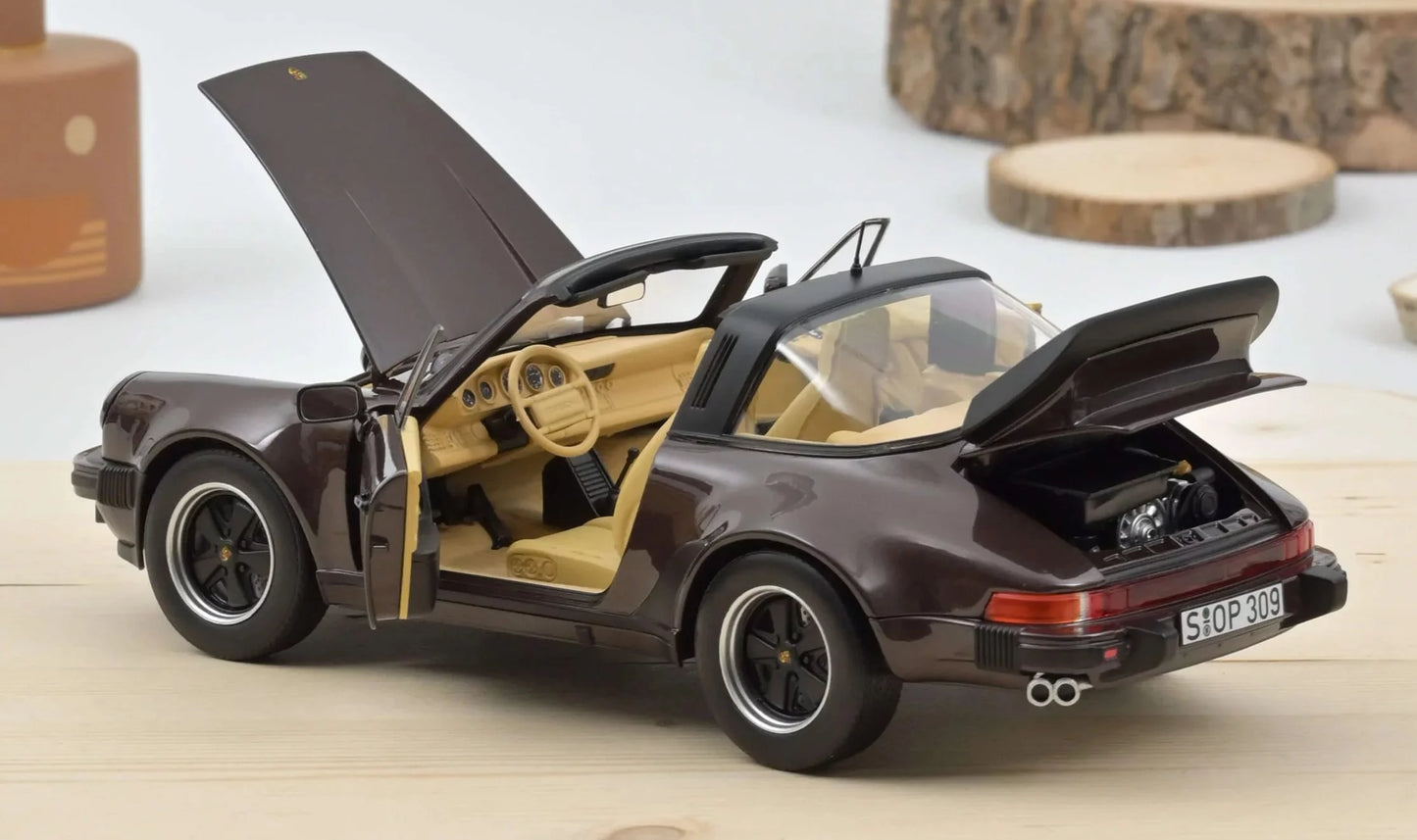 PORSCHE 911 TURBO TARGA BROWN METALLIC 1987 1/18 Scale NOREV MTDNOR187665