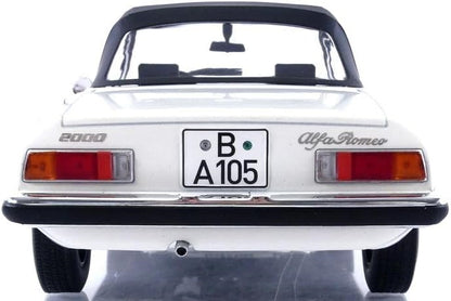 ALFA ROMEO 2000 SPIDER WHITE 1978 1/18 Scale NOREV MTDNOR187882