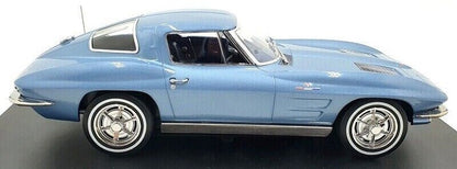 CHEVROLET CORVETTE STINGRAY LIGHT BLUE METALLIC 1963 1/18 Scale NOREV MTDNOR189050