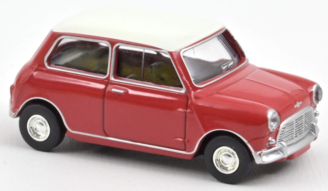 MINI COOPER S TARTAN RED AND WHITE ROOF 1964 1/54 Scale NOREV MTDNOR310520