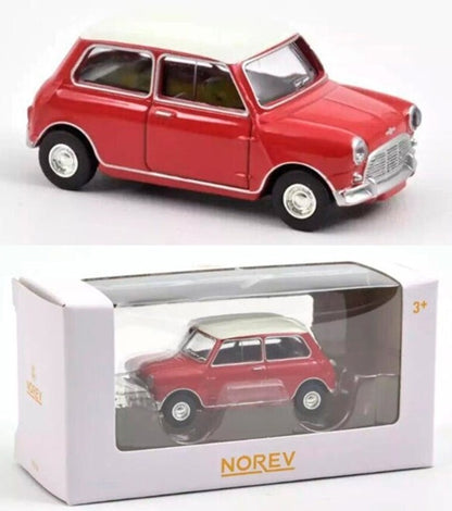 MINI COOPER S TARTAN RED AND WHITE ROOF 1964 1/54 Scale NOREV MTDNOR310520