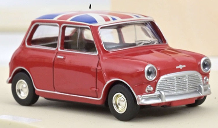 MINI COOPER S TARTAN RED W/FLAG ON ROOF 1964 1/54 Scale NOREV MTDNOR310521