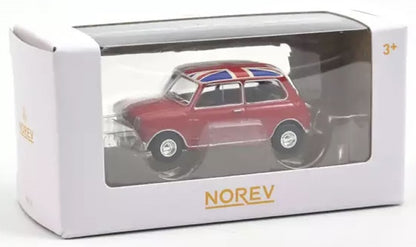 MINI COOPER S TARTAN RED W/FLAG ON ROOF 1964 1/54 Scale NOREV MTDNOR310521