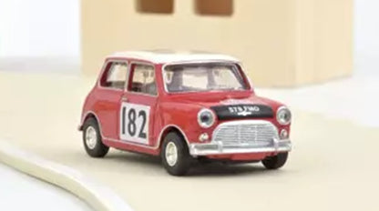 MINI COOPER S TARTAN RED WITH RACING #182 1964 1/54 Scale NOREV MTDNOR310522