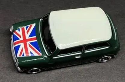 MINI COOPER S 1964 ALMOND GREEN/FLAG ON BONNET 1/54 Scale NOREV MTDNOR310524