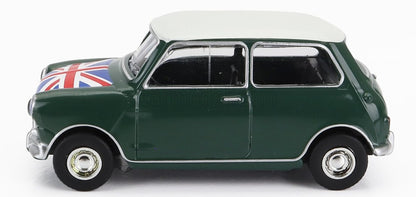 MINI COOPER S 1964 ALMOND GREEN/FLAG ON BONNET 1/54 Scale NOREV MTDNOR310524