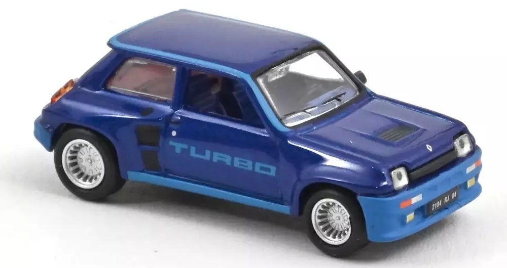 RENAULT 5 TURBO 1980 OLYMPE BLUE 1/54 Scale NOREV MTDNOR310930