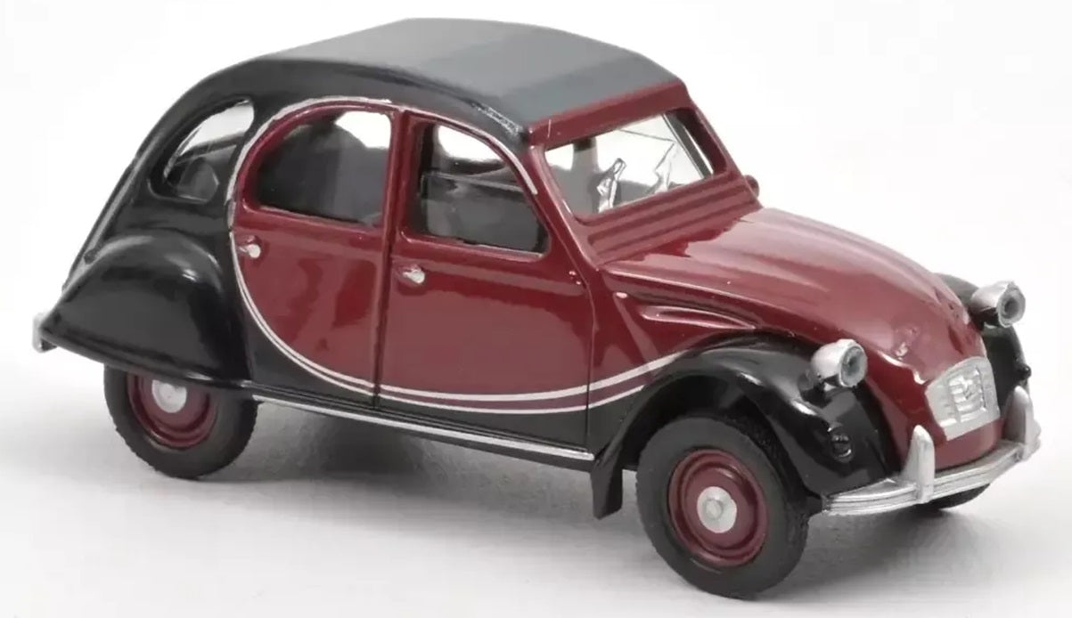 CITROËN 2CV CHARLESTON 1982 DELAGE RED AND BLACK 1/54 Scale NOREV MTDNORAMC191352