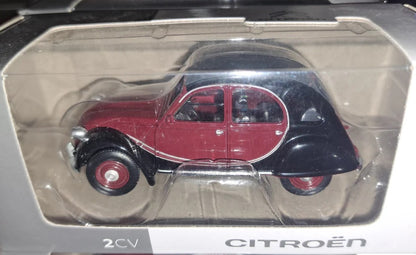 CITROËN 2CV CHARLESTON 1982 DELAGE RED AND BLACK 1/54 Scale NOREV MTDNORAMC191352