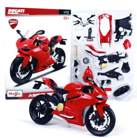 Motorcycle Kits (12 Asst) - 1/12 Scale - Maisto - MAI39051