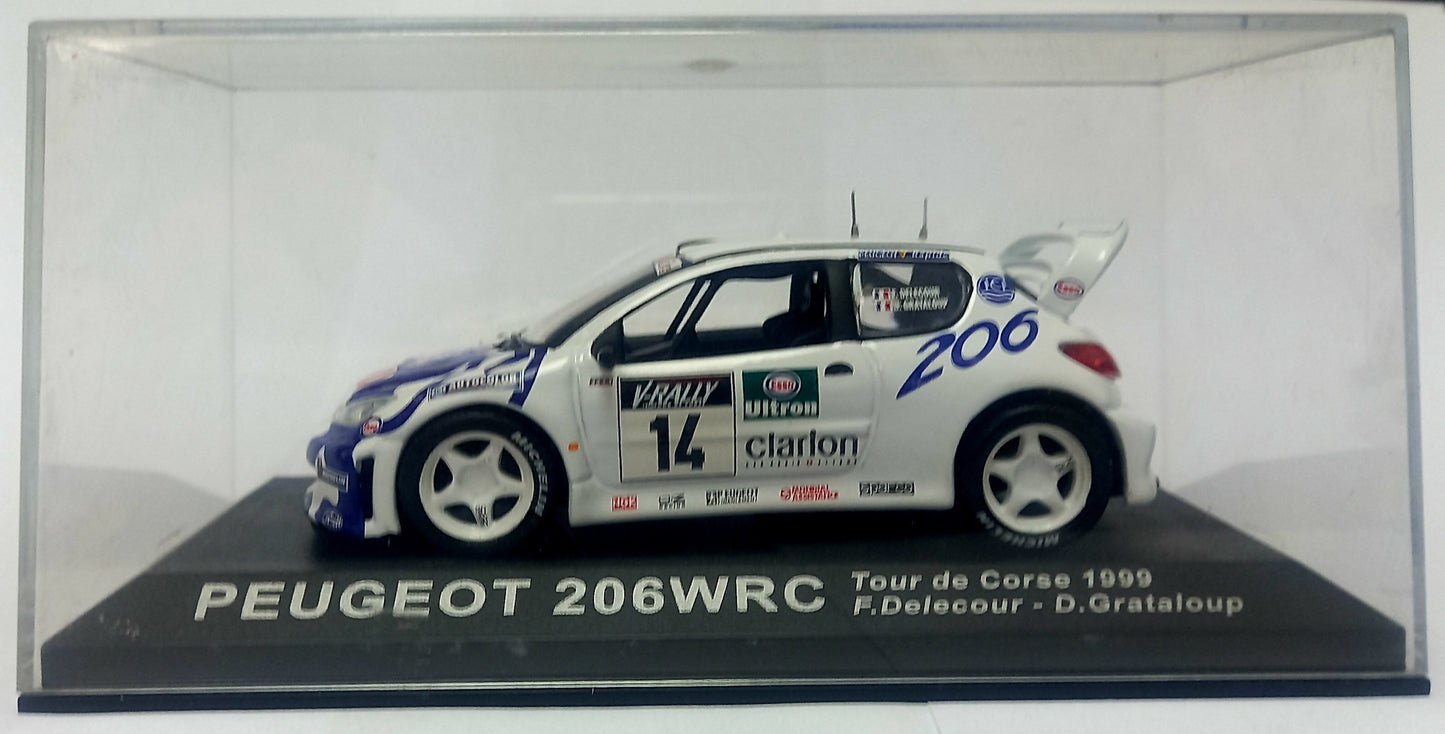 Peugeot 206 WRC -  1/43 Scale De Agostini NR1143