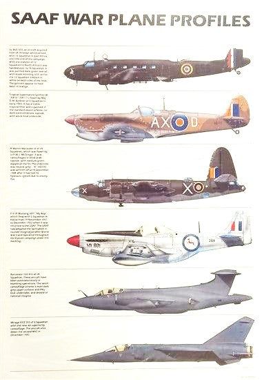 SAAF War Planes Profile Poster - No 8