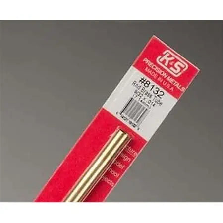 9/32" Brass Round Tube 12" .014" Wall 1 pcs - K&S - K&S8132