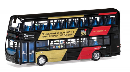 Wright Eclipse Gemini 2 Go North East NL63 XCB Route X10 Middlesborough Royal Fusilliers - 1/76 Scale Corgi OM46517B