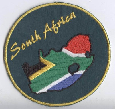 South Africa Map/Flag Cloth Patch - PA87