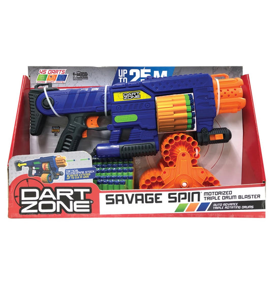 Savage Spin Triple Drum Moto Blaster (145) Dart Zone PTT6445