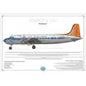Douglas DC-4 ZS-AUB SAA Museum Profile Poster - PVP-95