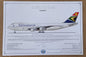 Boeing 747-244B ZS-SAN South African Airways Profile Poster - PVP-93
