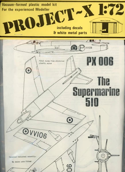 Supermarine 510 - 1/72 Scale Project-X PX006