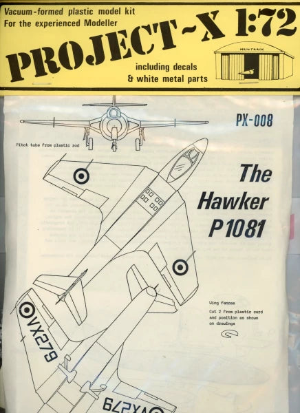 Hawker P1081 - 1/72 Scale Project-X PX-008