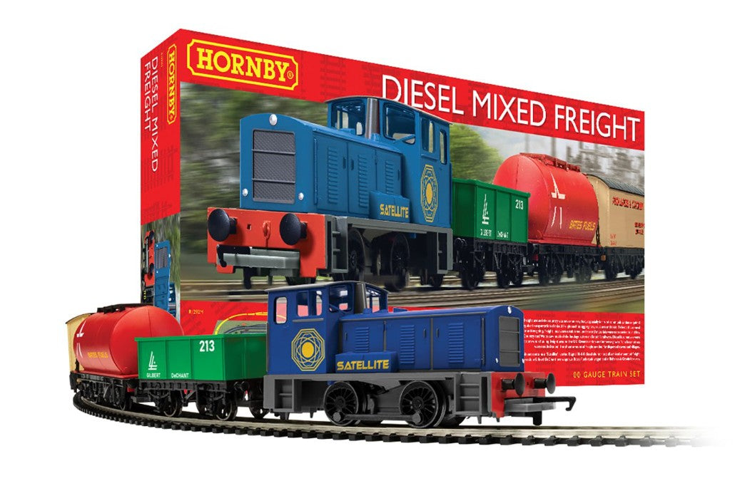 Diesel Mixed Freight Train Set - 00 Gauge Hornby R1292M