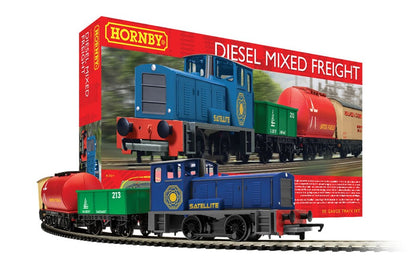 Diesel Mixed Freight Train Set - 00 Gauge Hornby R1292M