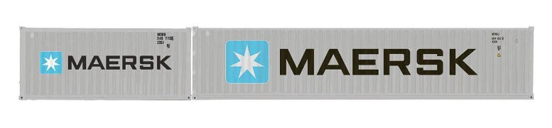 Maersk, Container Pack, 1 x 20' and 1 x 40' Containers - Era 11 - 00 Gauge Hornby R60126