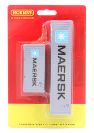 Maersk, Container Pack, 1 x 20' and 1 x 40' Containers - Era 11 - 00 Gauge Hornby R60126