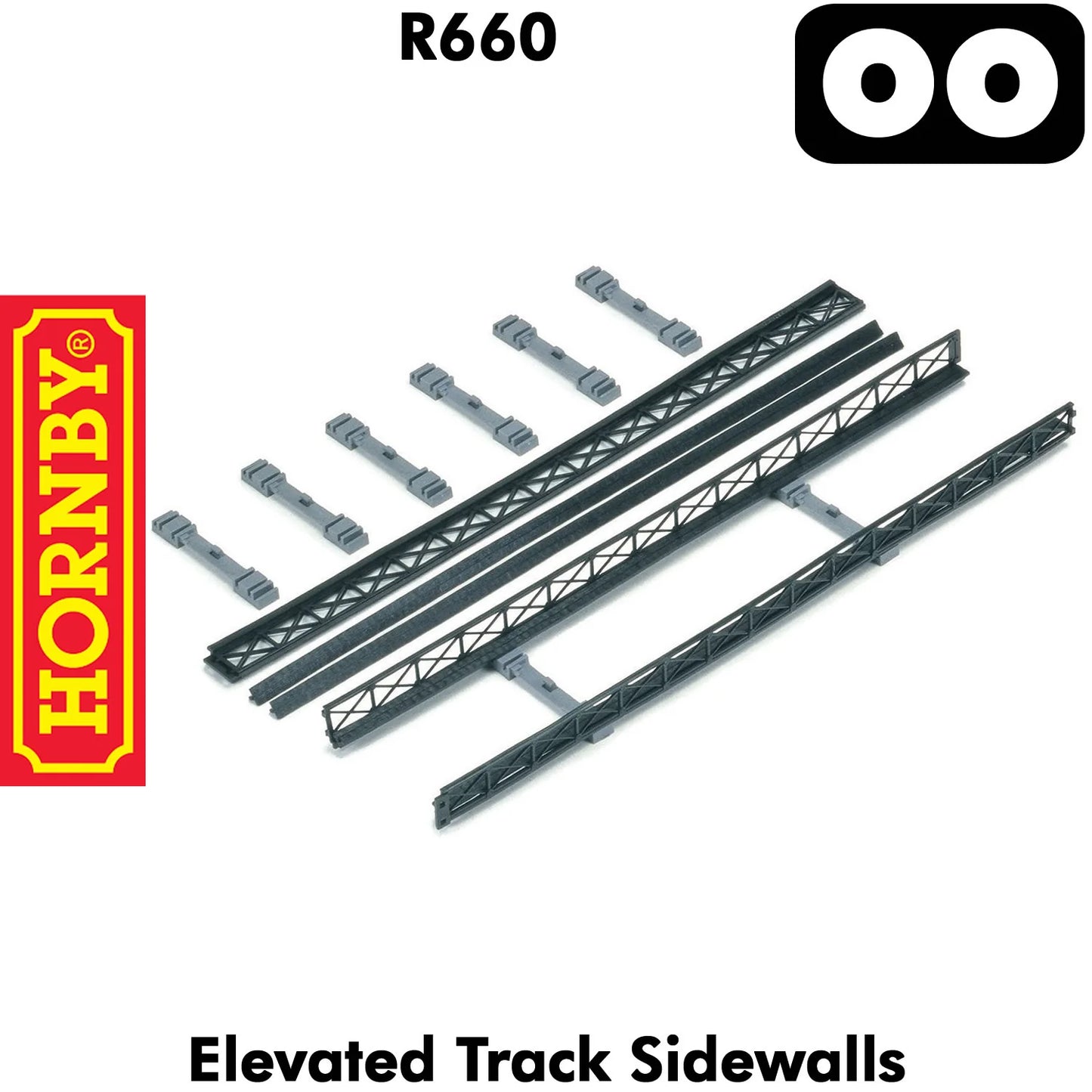 Elevated Track Sidewalls - 00 Gauge Hornby R660