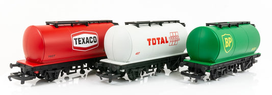Petrol Tankers 3 Pack Various - Era 2/3 - 00 Gauge Hornby R6891