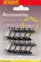 12.6mm Disc Wheels - 3 Hole in Pack of 10 - 00 Gauge Hornby R8097