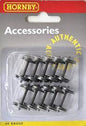 12.6mm Split Spoked Wheels in Pack of 10 - 00 Gauge Hornby R8100