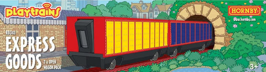 Express Goods Open Wagon Pack 00 Gauge Hornby R9341