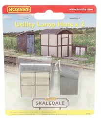 Utility Lamp Huts x 2 00 Gauge Hornby 9782