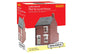 Left Hand Mid Terraced House - 00 Gauge Hornby R9864