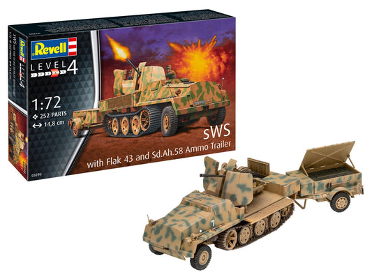 Sws With Flak43 And Sd.Ah58 Ammo Trailer 1/72 Revell 03293