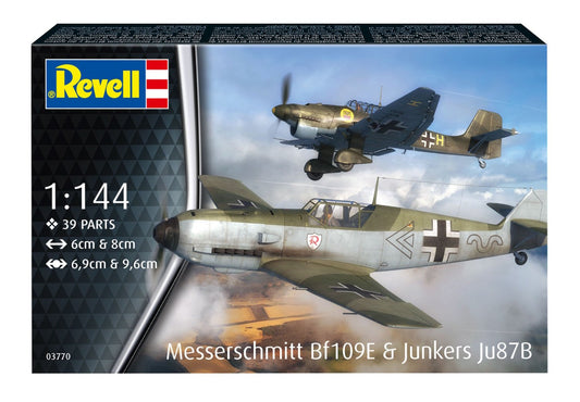 Bf109e & Ju87b Stuka 1/144 Revell 03770