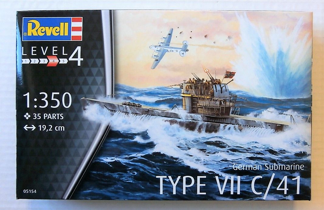 German Submarine Type Vii C/41 1/350 Revell 05154