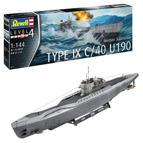 German Submarine Type Ix C/40 (U190) 1/144 Revell 05167