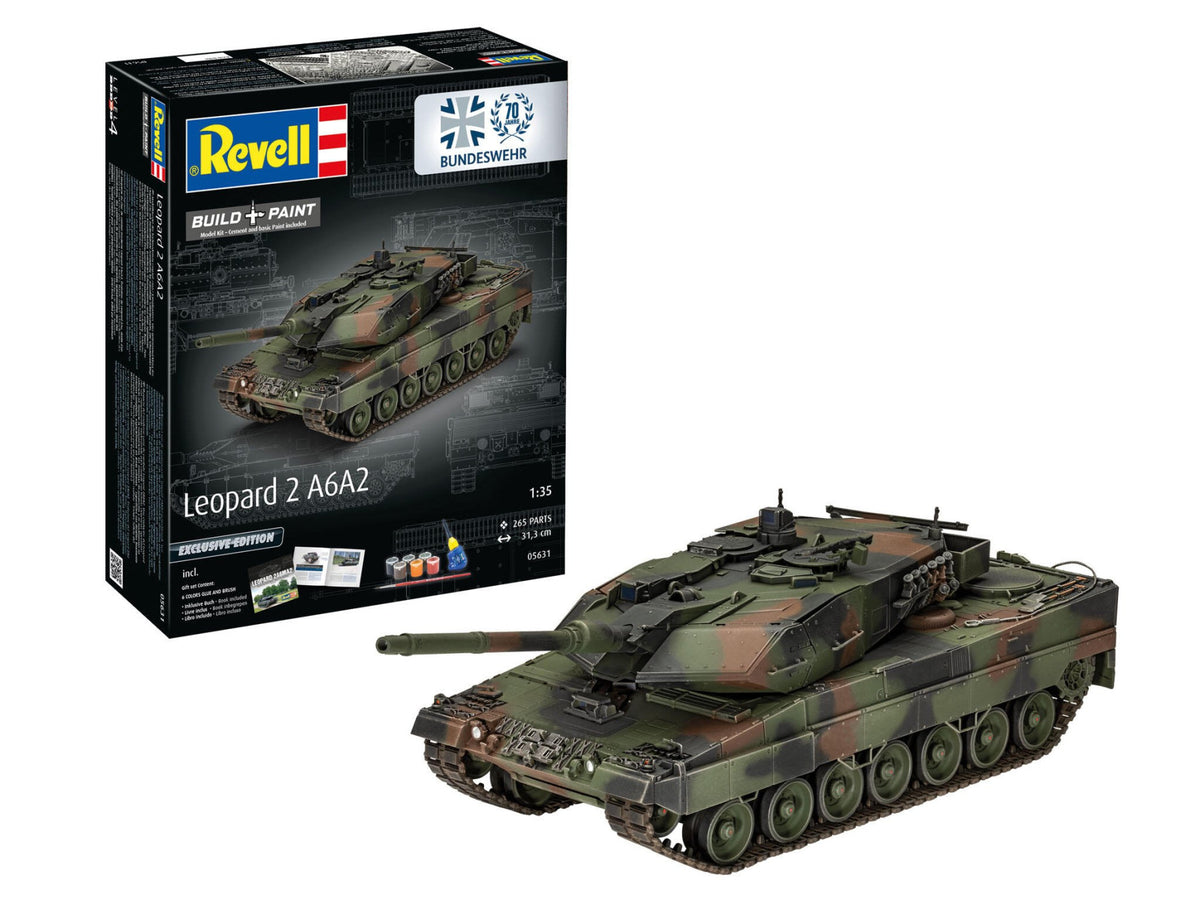 70 Years Bundeswehr/ Leopard 2 A6A2 "Excl. Ed" Model Set - 1/35 Scale Revell REV05631