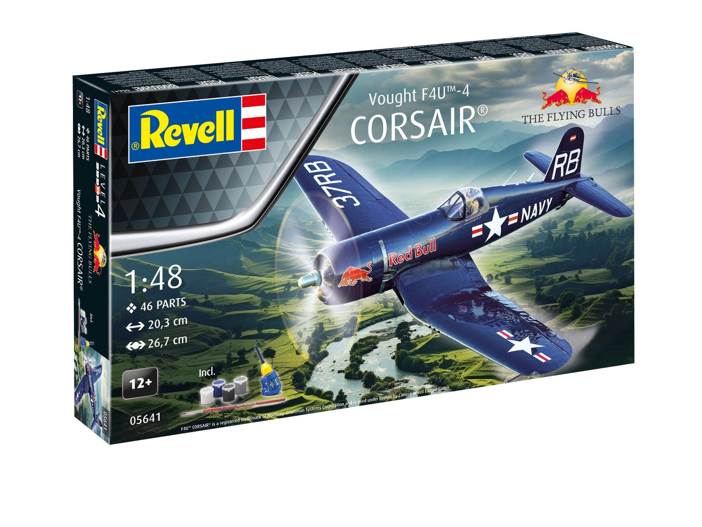 Gift Set Flying Bulls F4U-4 Corsair 1/48 Revell 05641