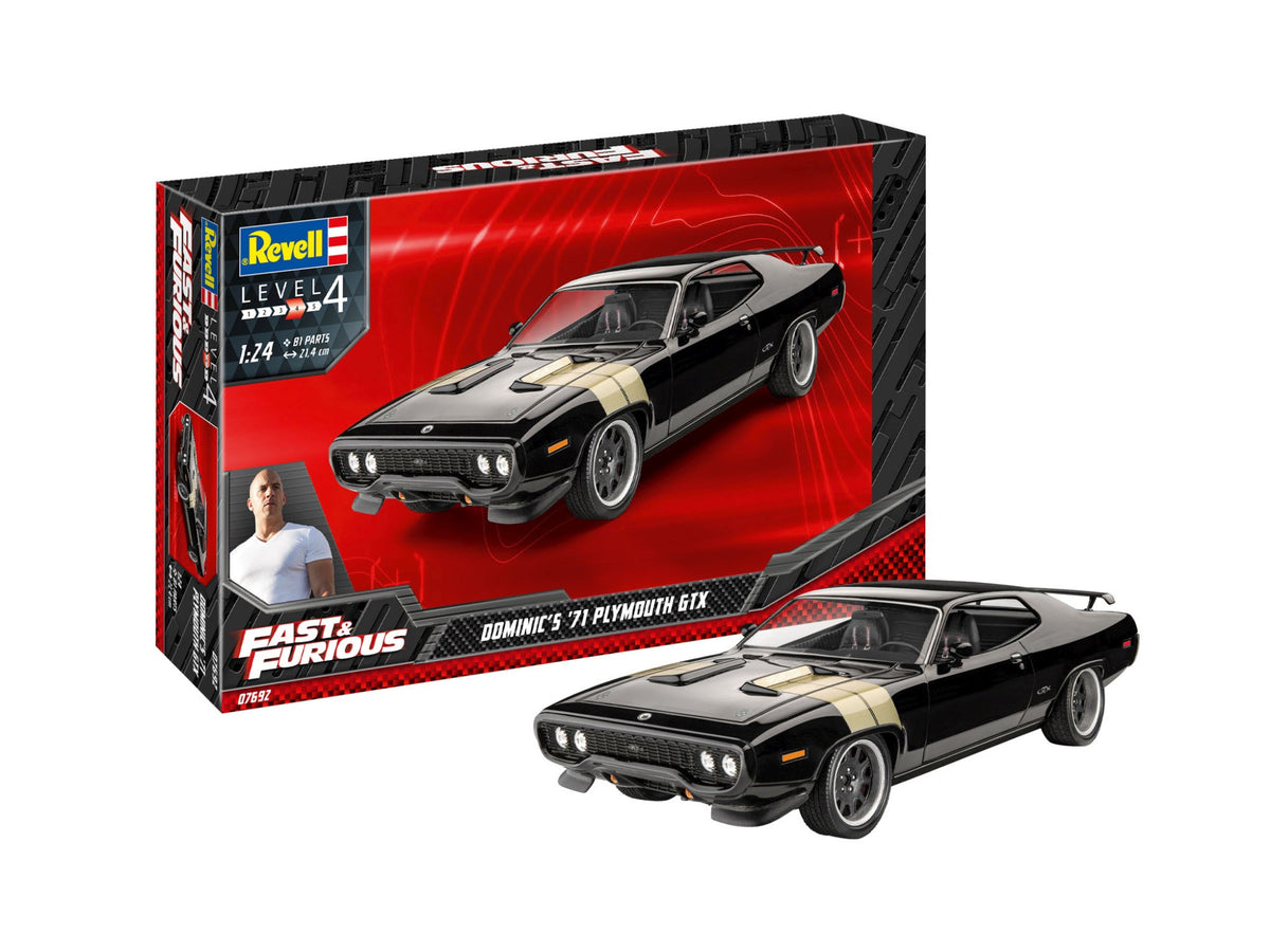 Fast & Furious Dominic's 1971 Plymouth - 1/24 Scale Revell 07692