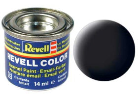 Matt Black Enamel Paint 14ml - Revell 8