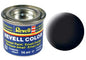 Matt Black Enamel Paint 14ml - Revell 8