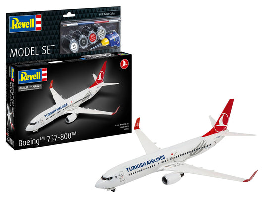 Model Set Boeing 737-800 Turkish Airlines - 1/144 Scale Revell 63772