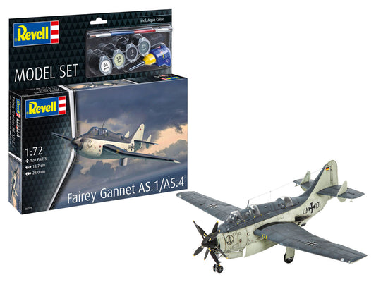 Fairey Gannet AS.1/AS.4 Model Set Paints, Glue & Brush - 1/72 Scale Revell 63775