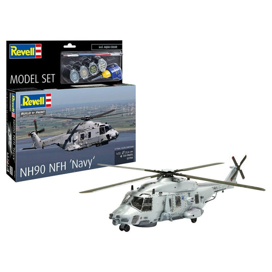 NH90 NFH "Navy" Model Set Paints, Glue & Brush - 1/72 Scale Revell 63784