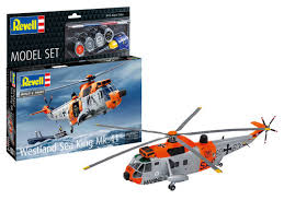 Westland Sea King Mk. 41/HU.5 Model Set Paints, Glue & Brush - 1/72 Scale Revell 63785
