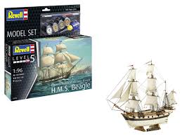 HMS Beagle Model Set Paints, Glue & Brush - 1/96 Scale Revell 65458